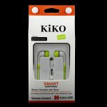 Wholesale KIK 355 Stereo Earphone Headset with Mic and Volume Control (Green)
